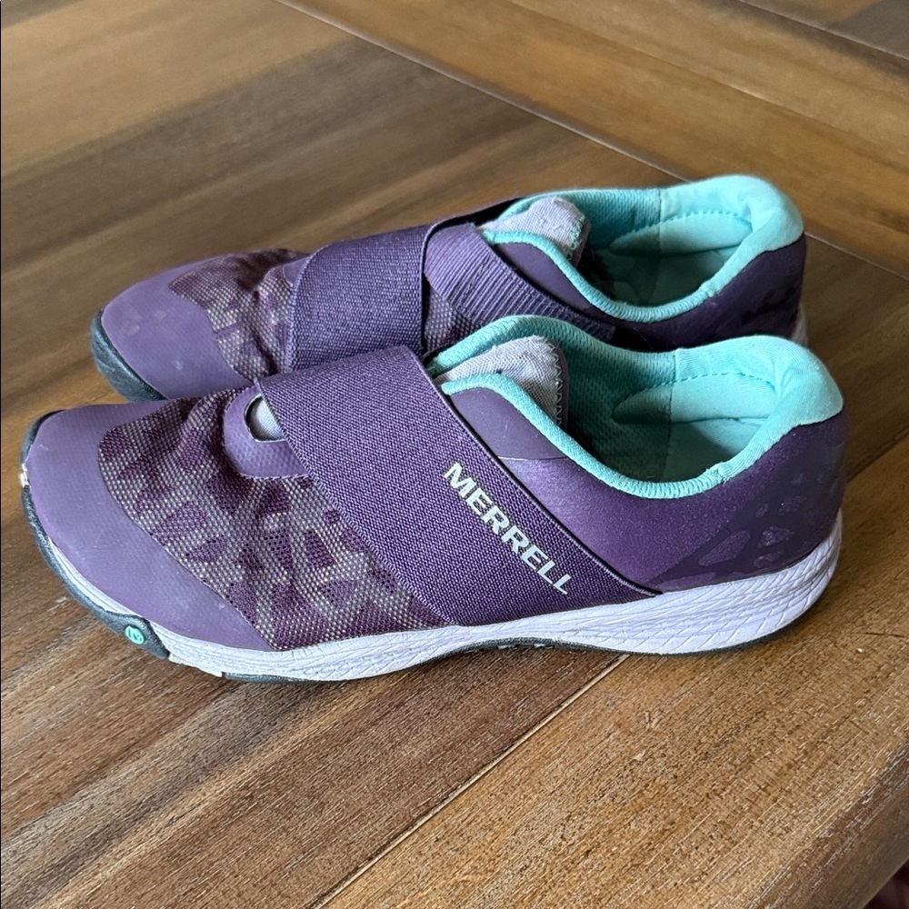 Merrell Women’s Purple Slip-On Sneakers with Mint Lining